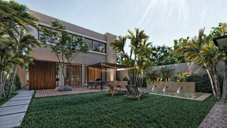 Casa Z25 Fachada Posterior 2 - Caleido Estudio