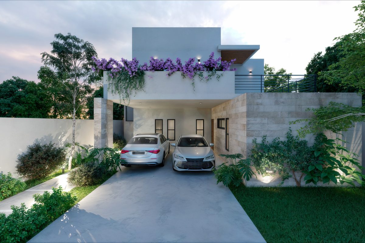 01 Caleido Estudio – Arquitectura – Casa Provincia – Interior Cocina – Fachada Frontal Merida