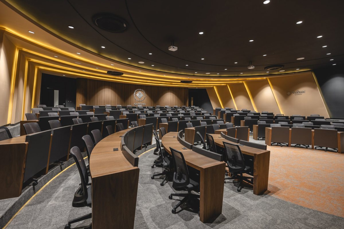 02 Caleido Estudio – Interiorismo – Anahuac Queretaro – Aula Lecture 2