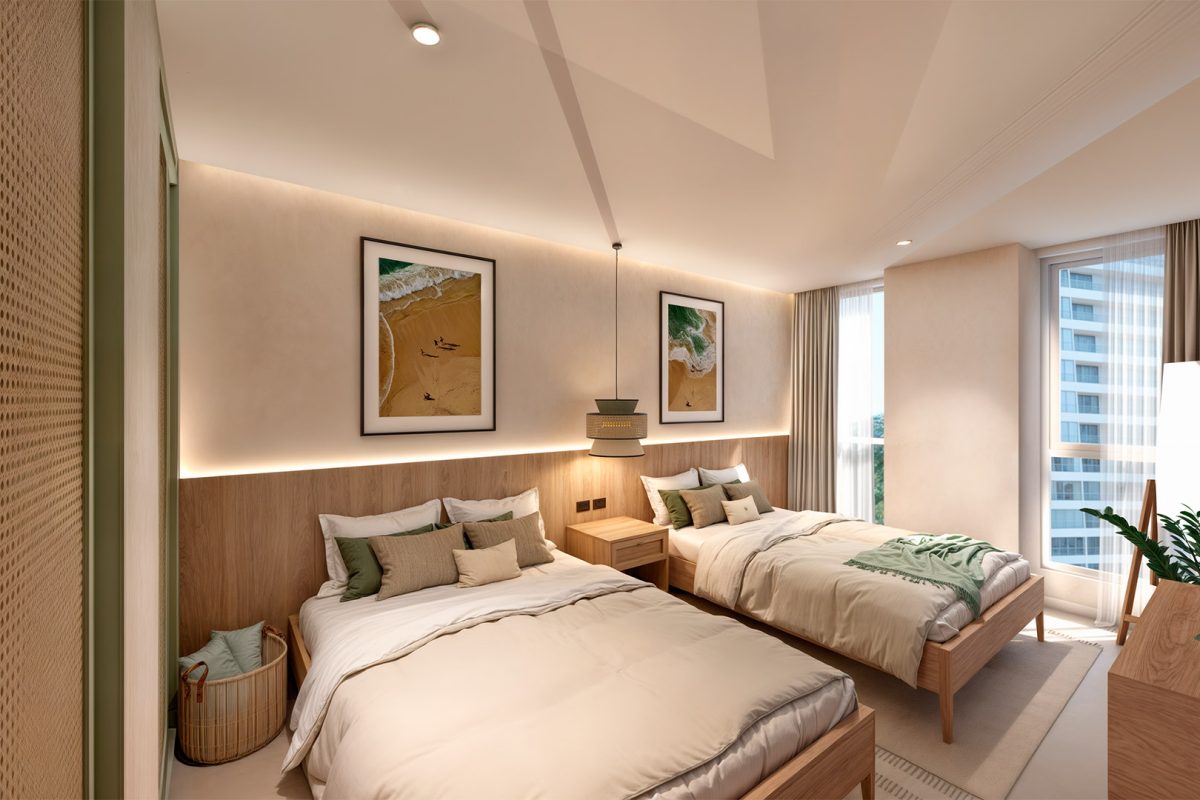 03 Caleido Estudio – Interiorismo – Departamento Acapulco – Recamara 2