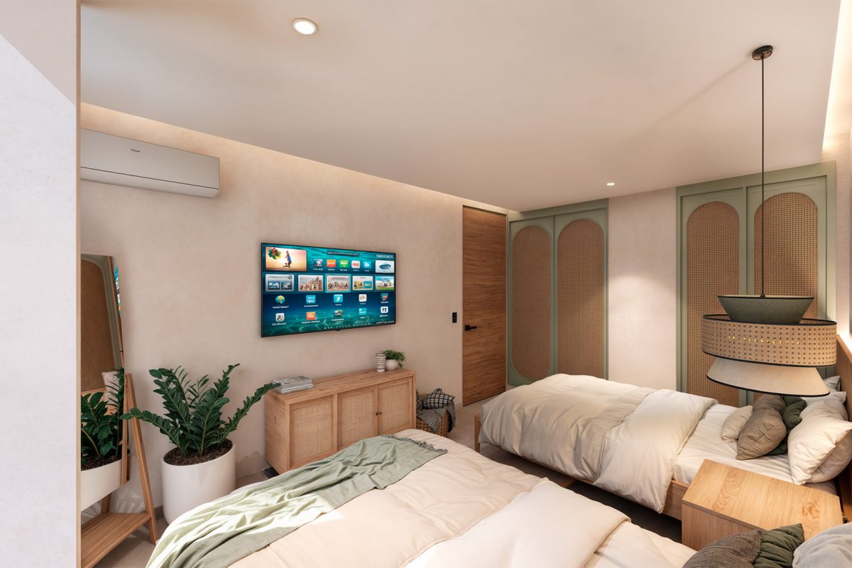 05 Caleido Estudio – Interiorismo – Departamento Acapulco – Recamara 3