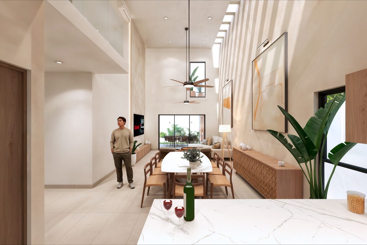 07 Caleido Estudio – Arquitectura – Casa Provincia – Interior Comedor – Mérida Yucatán