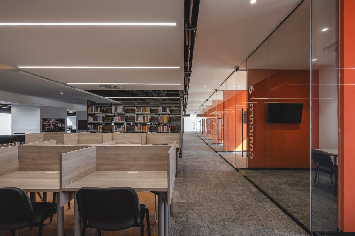 07 Caleido Estudio – Interiorismo – Anahuac Queretaro – Biblioteca