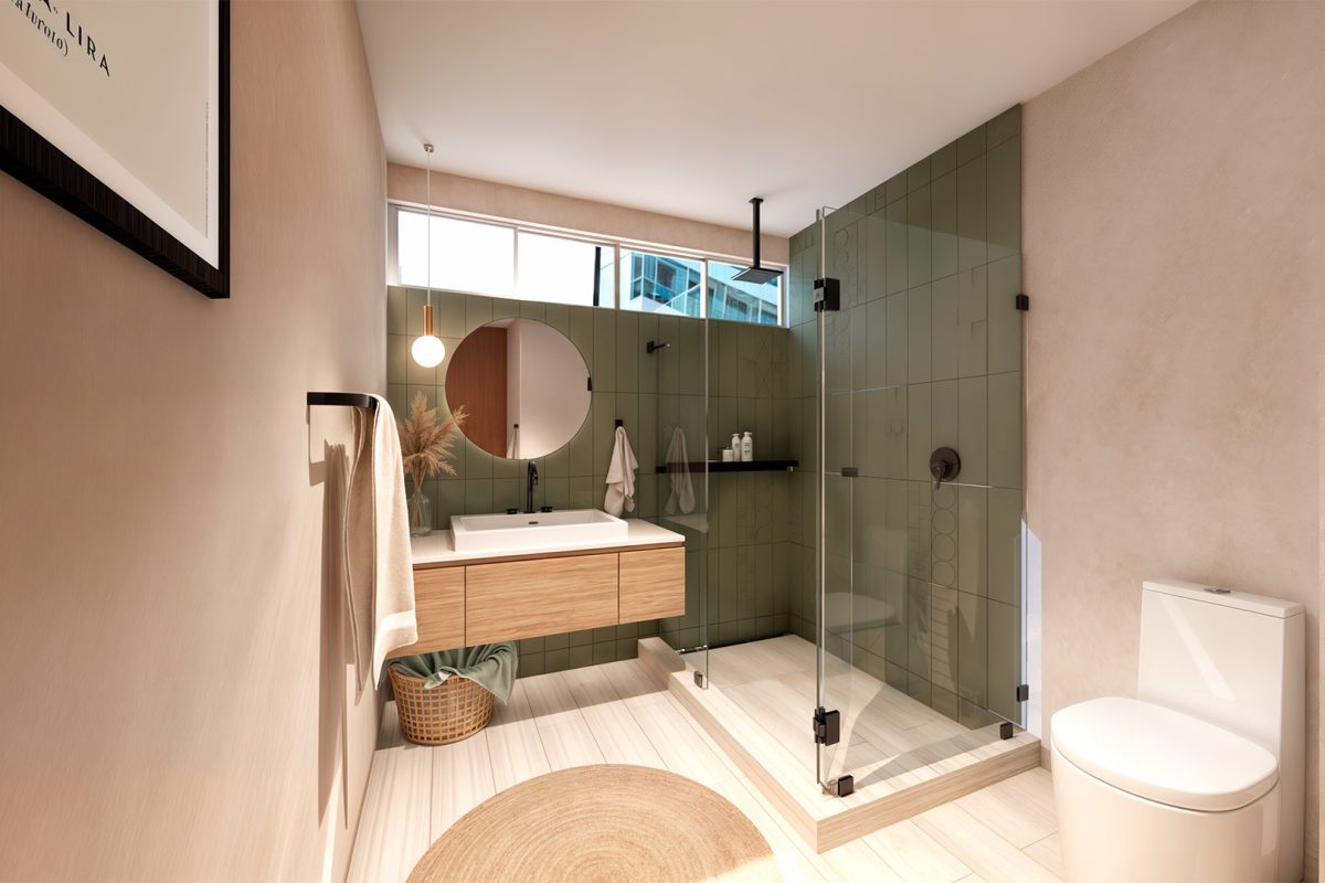 08 Caleido Estudio – Interiorismo – Departamento Acapulco – Baño