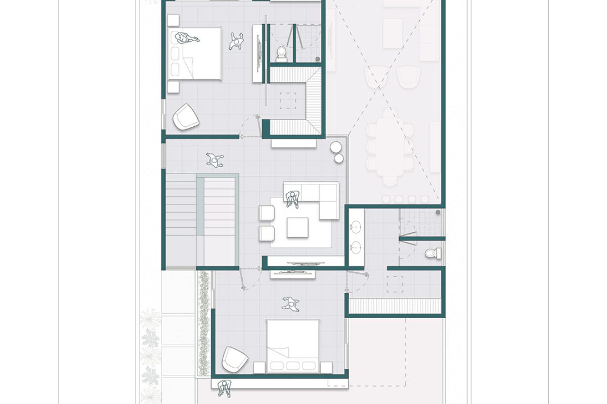 09 Caleido Estudio – Arquitectura – Casa Provincia – Planta Alta – Merida Yucatan