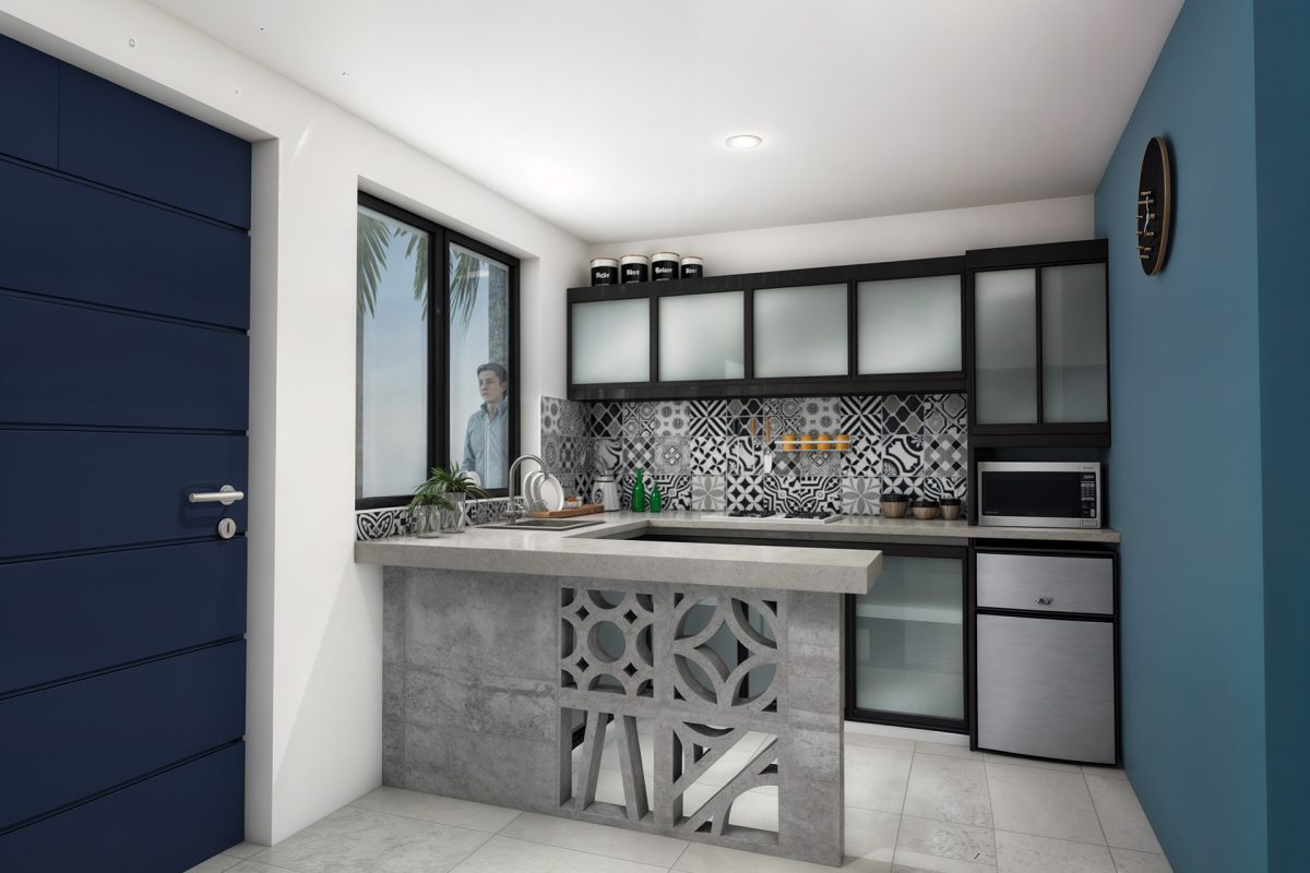 caleido arquitectura Deptos T1 – 2018 cocina depto