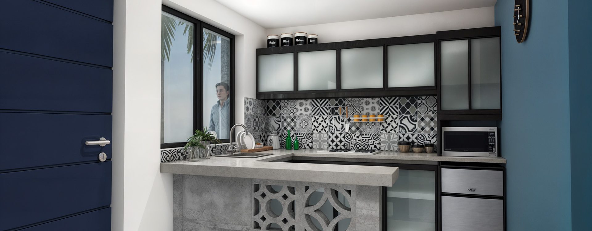 caleido arquitectura Deptos T1 - 2018 cocina depto