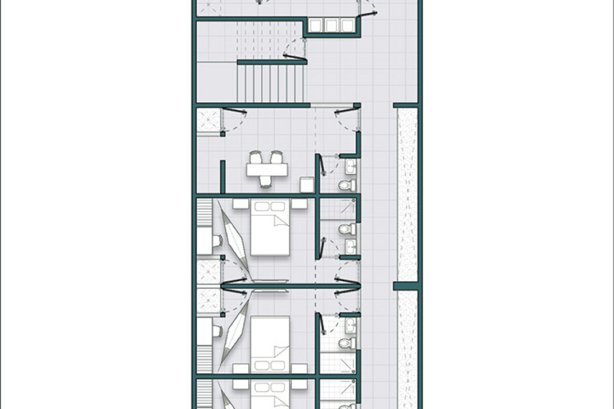 caleido arquitectura Deptos T1 – 2018 planta baja